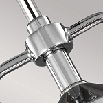 Подвесной светильник цвета хром с рифленым стеклянным цилиндрическим плафоном в современном стиле Feiss варинант исполнения - 4 | Loft Concept в Перми