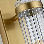 Бра вертикальное с рифленым стеклянным плафоном и прямоугольным основанием Quintiesse варинант исполнения - 4 | Loft Concept в Перми