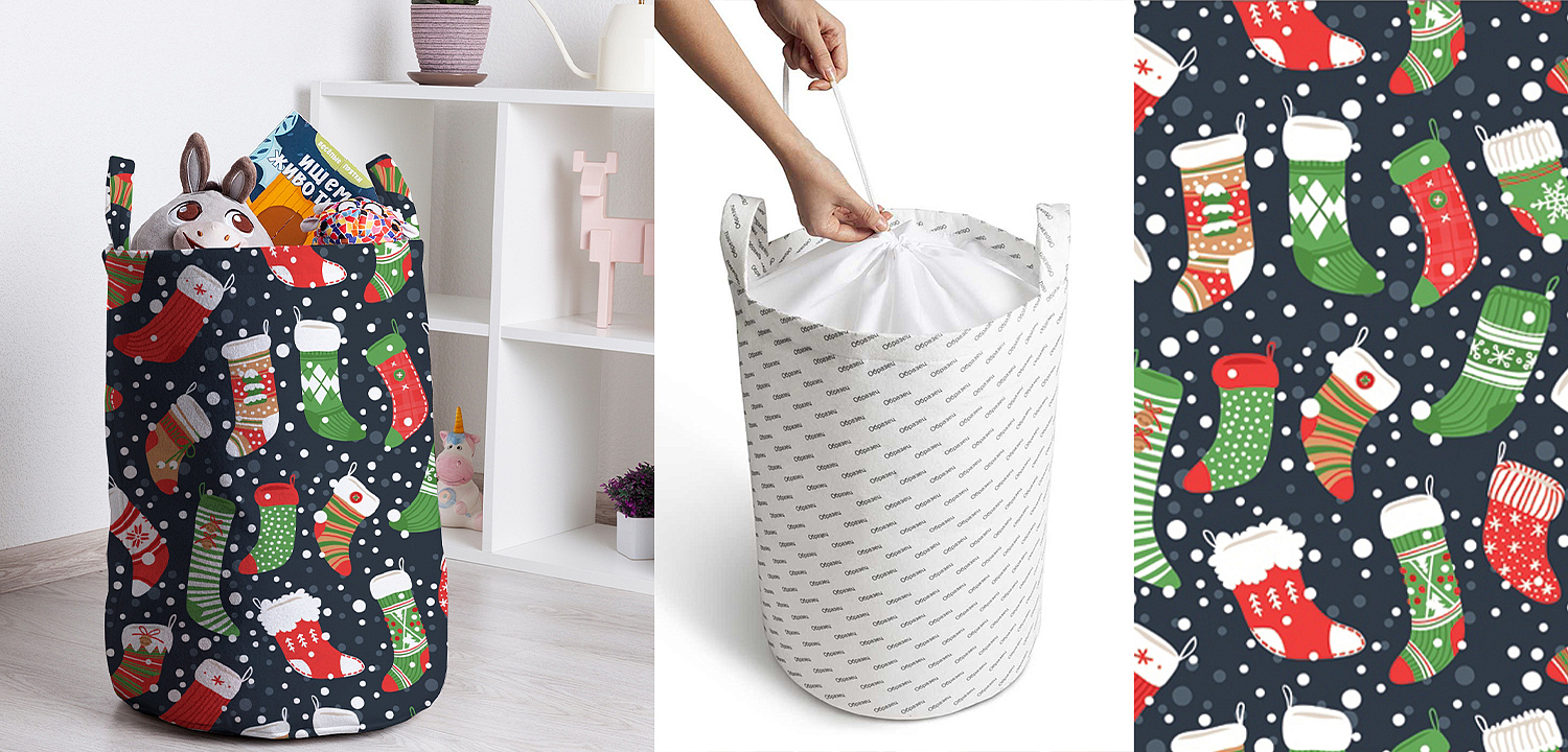 Корзина Christmas stockings Basket Корзина Christmas stockings Basket - Loft-Concept в Перми