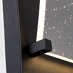 Настенный фонарь уличный прямоугольный черного цвета со стеклом с пузырьками Eurofase варинант исполнения - 3 | Loft Concept в Перми