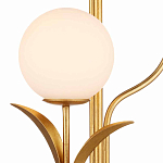 Торшер с золотым каркасом в виде стебля с листьями Inspired by Nature варинант исполнения - 2 | Loft Concept в Перми