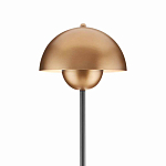 Торшер с куполообразным абажуром на чёрном мраморном основании Riverside Floor Lamp варинант исполнения - 1 | Loft Concept в Перми