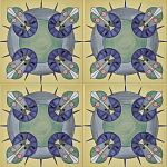 Плитка дизайнерская с узором Экипаж варинант исполнения - 2 | Loft Concept в Перми