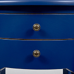 Синяя тумба на фигурных ножках Shelby варинант исполнения - 3 | Loft Concept в Перми