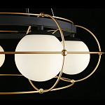 Люстра подвесная круглая с белыми плафонами Martin варинант исполнения - 4 | Loft Concept в Перми