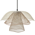 Подвесной светильник Beige Gold Mesh Lampshade Hanging Lamp варинант исполнения - 1 | Loft Concept в Перми