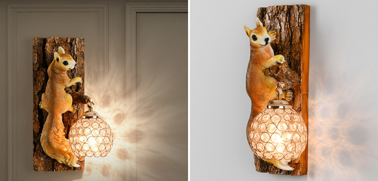 Бра для детской Белка на дереве Squirrel Wall Lamp Бра для детской Белка на дереве Squirrel Wall Lamp - Loft-Concept в Перми