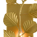 Бра золотого цвета с декором в виде ветки эвкалипта Eucalyptus Branches варинант исполнения - 1 | Loft Concept в Перми