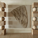 Декор настенный в Эко стиле рафия Malibu wall panel варинант исполнения - 2 | Loft Concept в Перми