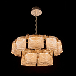 Люстра двухъярусная с текстурными овальными абажурами Splendor Palace Style варинант исполнения - 1 | Loft Concept в Перми