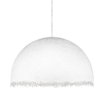 Подвесной светильник в форме купола белого цвета с ажурной бахромой Tactile Line варинант исполнения - 1 | Loft Concept в Перми