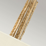 Люстра подвесная с широким белым текстильным абажуром и вертикальными декоративными элементами Hinkley варинант исполнения - 5 | Loft Concept в Перми