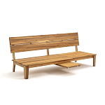 Садовый диван-трансофрмер Kate серый варинант исполнения - 2 | Loft Concept в Перми