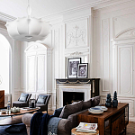 Подвесной светильник с белым фигурным абажуром и мягкими волнистыми краями Cloud Motion  варинант исполнения - 20 | Loft Concept в Перми