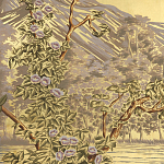 Обои ручная роспись Le Brésil Amarelo Deep Rich Gold варинант исполнения - 2 | Loft Concept в Перми