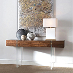 Консоль прямоугольная с выдвижным ящиком на прозрачных ножках Hitchcock варинант исполнения - 1 | Loft Concept в Перми