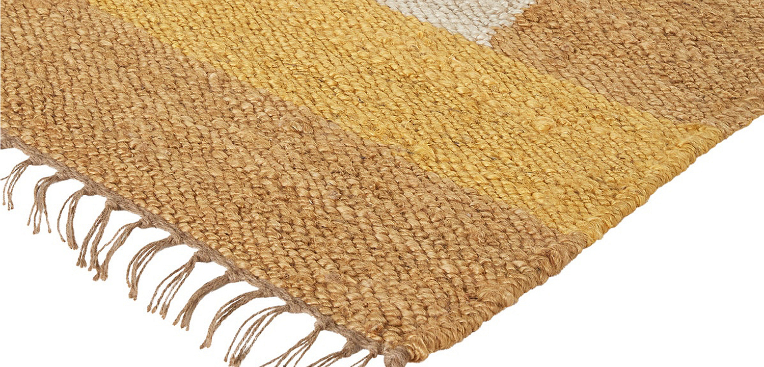 Ковер с бахромой Carpet Yellow 100% джут Ковер с бахромой Carpet Yellow 100% джут - Loft-Concept в Перми