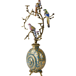 Бронзовый подсвечник Птичий рай Flora варинант исполнения - 4 | Loft Concept в Перми