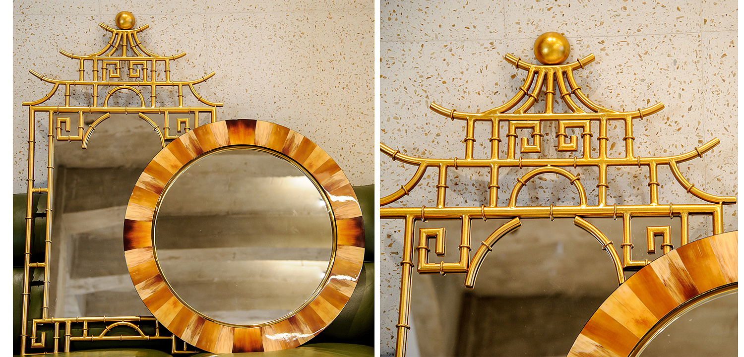 Зеркало Pagoda Mirror Gold 128 Зеркало Pagoda Mirror Gold 128 - Loft-Concept в Перми