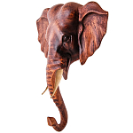 Панно из дерева голова слона Panel With Animals 30 варинант исполнения - 2 | Loft Concept в Перми