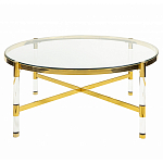 Кофейный столик со столешницей из стекла Crossy варинант исполнения - 1 | Loft Concept в Перми