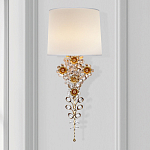 Бра с цветочным основанием и тканевым абажуром Tugella Flower Lamp варинант исполнения - 2 | Loft Concept в Перми