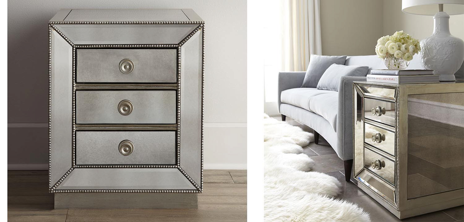 Тумба Blasco Mirrored Nightstand Тумба Blasco Mirrored Nightstand - Loft-Concept в Перми