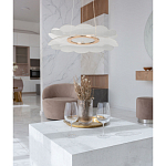 Люстра с прозрачным волнистым плафоном в форме цветка Ethereal Bloom варинант исполнения - 12 | Loft Concept в Перми