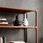 Стеллаж в гостиную для книг Moon Walnut Furniture варинант исполнения - 6 | Loft Concept в Перми