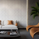 Гипсовая 3D панель с принтографией PM-18 варинант исполнения - 1 | Loft Concept в Перми