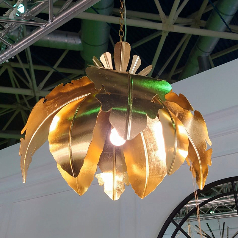 Подвесной светильник Tropical Leaves Hanging lamp Золотой Подвесной светильник Tropical Leaves Hanging lamp Золотой в Перми | Loft Concept