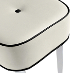 Квадратный мягкий пуф на белых ножках Winton Pouf Square варинант исполнения - 22 | Loft Concept в Перми