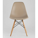 Пластиковый стул на ножках из массива бука Eames Beige варинант исполнения - 4 | Loft Concept в Перми