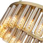 Люстра со стеклянными цилиндрическими плафонами Luminous Cylinders Amber Round варинант исполнения - 5 | Loft Concept в Перми