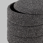 Пуф Three Gray в ткани букле серого цвета варинант исполнения - 5 | Loft Concept в Перми