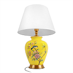Настольная лампа желтая с изображением птиц Slip Away варинант исполнения - 9 | Loft Concept в Перми