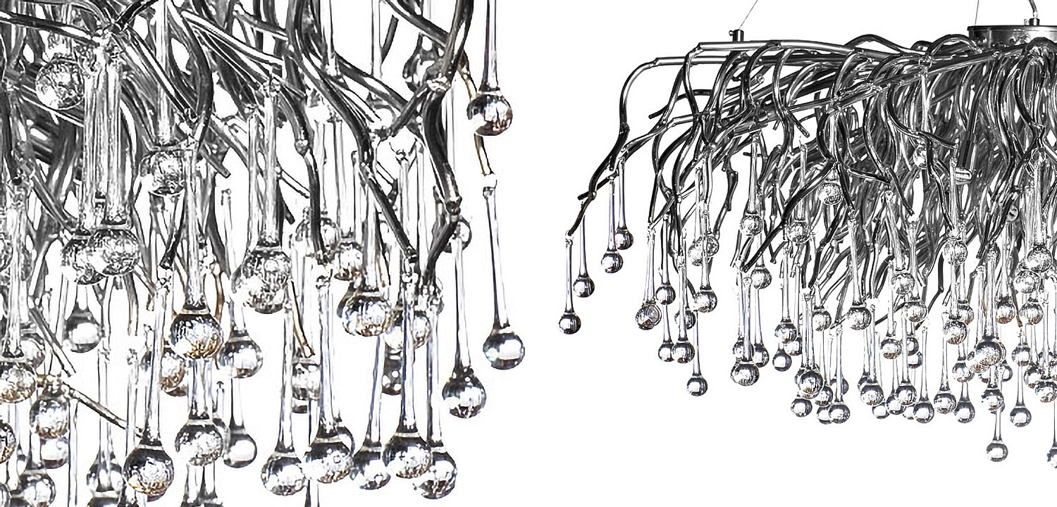 Люстра Droplet Chrome Chandelier 120 Люстра Droplet Chrome Chandelier 120 - Loft-Concept в Перми