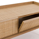 ТВ-тумба с плетеным декором Buckley Wicker TV Stand варинант исполнения - 4 | Loft Concept в Перми