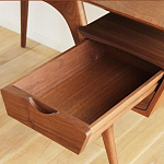 Письменный стол прямоугольный с 2-мя ящиками и полкой Idenontal варинант исполнения - 3 | Loft Concept в Перми