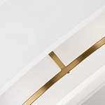 Потолочный светильник с двухслойным белым текстильным абажуром Hinkley варинант исполнения - 5 | Loft Concept в Перми