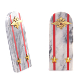 Сувенир Погон МВД из натурального камня мрамор Souvenir Epaulets варинант исполнения - 6 | Loft Concept в Перми