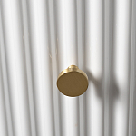 Тумбочка белая круглая с мраморной столешницей Thoroughbass варинант исполнения - 2 | Loft Concept в Перми