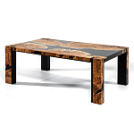 Кофейный Стол River in Autumn Elm Resin Coffee Table варинант исполнения - 4 | Loft Concept в Перми