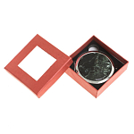 Зеркало карманное двухстороннее круглое из натурального камня Серафинит в подарочной упаковке Silver Stone Mirrors варинант исполнения - 3 | Loft Concept в Перми