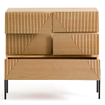 Комод с геометрическим рисунком на ящиках Anders Light Wood варинант исполнения - 3 | Loft Concept в Перми