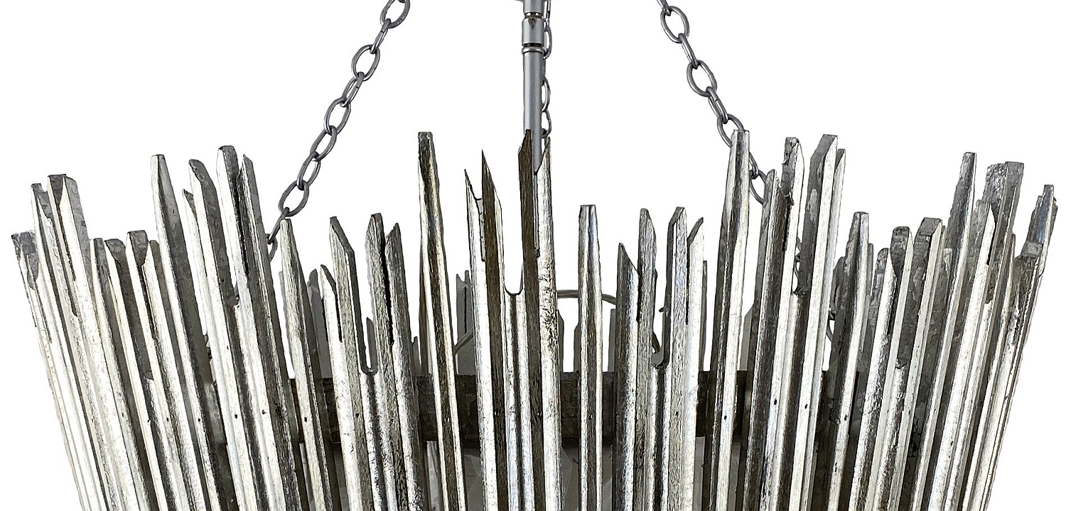 Люстра Ragna Silver Wooden Rods Chandelier Люстра Ragna Silver Wooden Rods Chandelier - Loft-Concept в Перми
