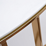 Консоль приставная полукруглая на основании золотого цвета Interior Accent варинант исполнения - 2 | Loft Concept в Перми