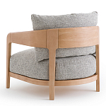 Кресло с каркасом из массива ясеня Deniaud Ash Grey Armchair варинант исполнения - 3 | Loft Concept в Перми