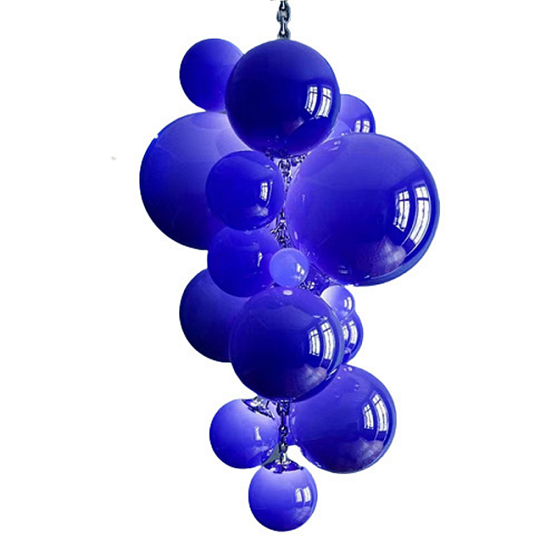 Люстра Grape Balls Синее стекло Сапфирово-синий Люстра Grape Balls Синее стекло Сапфирово-синий в Перми | Loft Concept