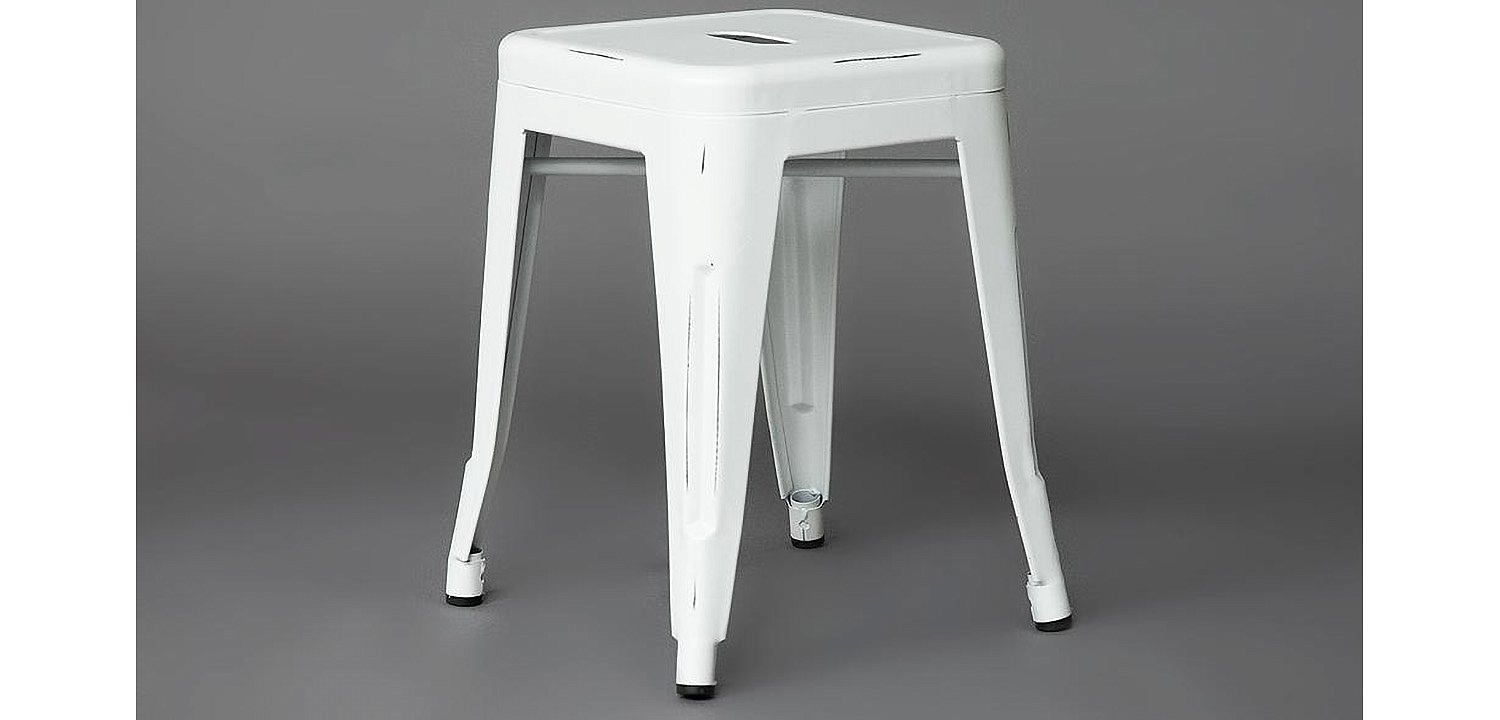 Табурет Tolix white metal Табурет Tolix white metal - Loft-Concept в Перми